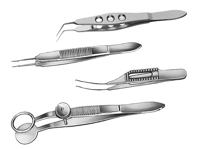 Mehrweginstrument Pinzetten, Cilienpinzetten, Chalazionpinzetten